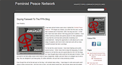 Desktop Screenshot of feministpeacenetwork.org