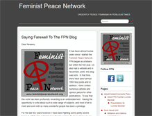 Tablet Screenshot of feministpeacenetwork.org